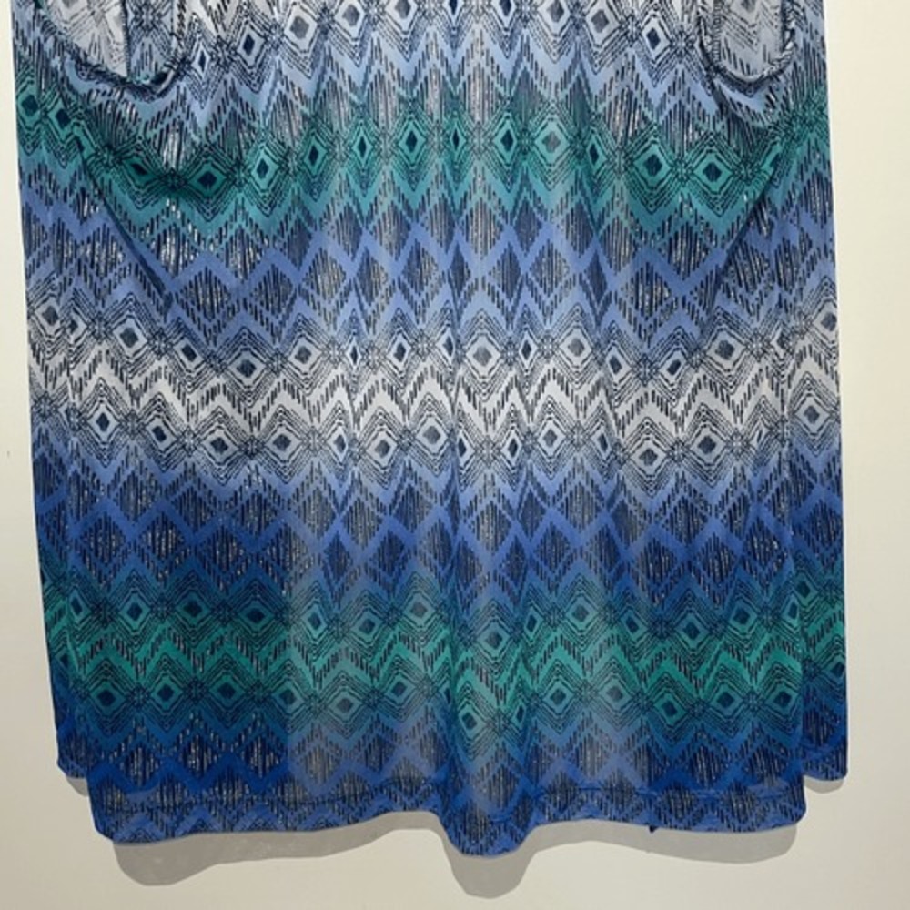 Travelers Collection by Chico's Women's Multicolor Chevron Cardigan Vest 2/Large - Picture 10 of 10
